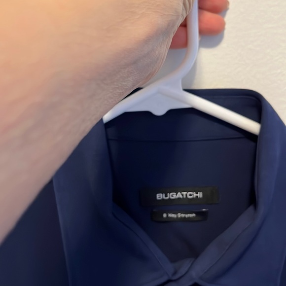Bugatchi shirt blue M - Picture 2 of 4